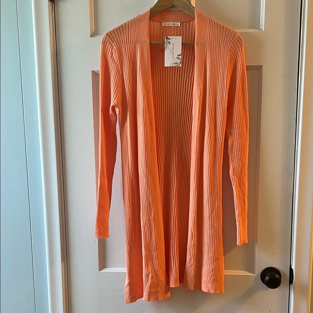 NWT ribbed slim cardigan